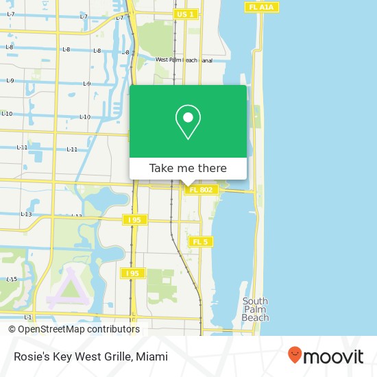 Rosie's Key West Grille map