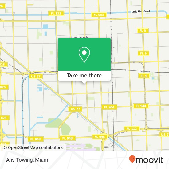 Alis Towing map