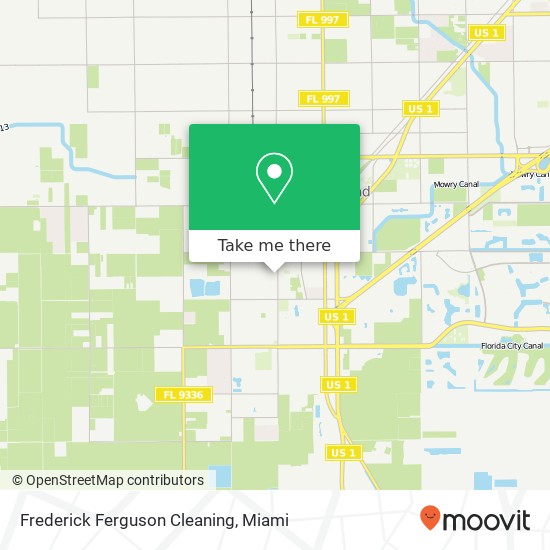 Frederick Ferguson Cleaning map