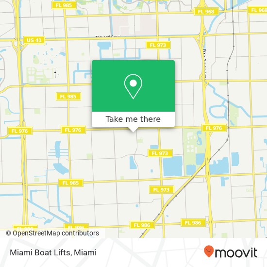 Mapa de Miami Boat Lifts