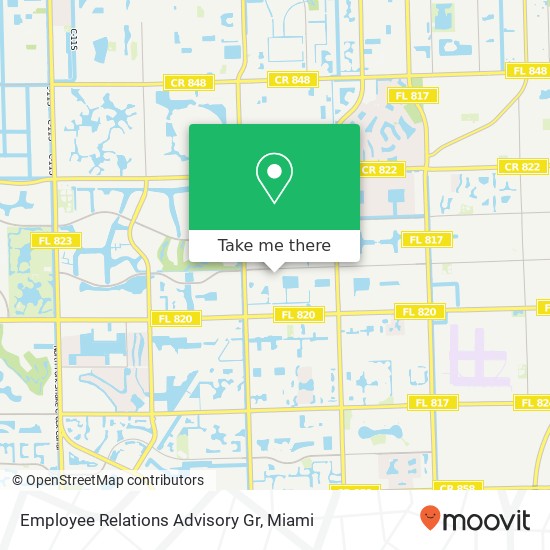 Employee Relations Advisory Gr map