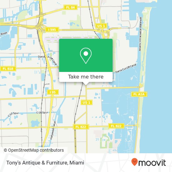 Tony's Antique & Furniture map