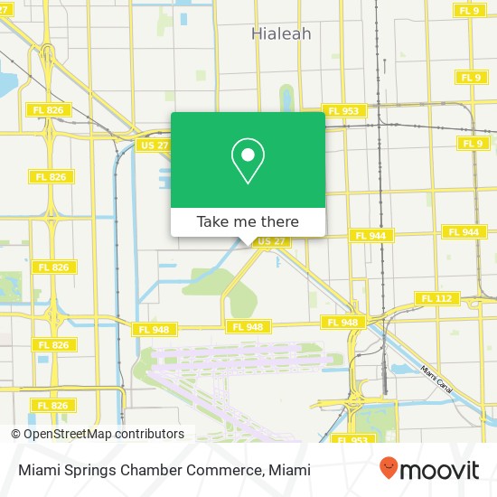 Miami Springs Chamber Commerce map