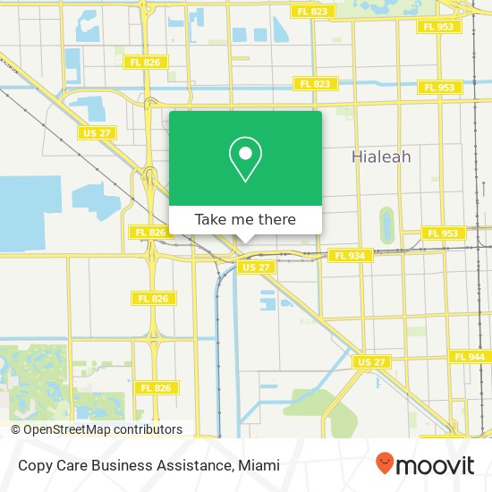 Copy Care Business Assistance map