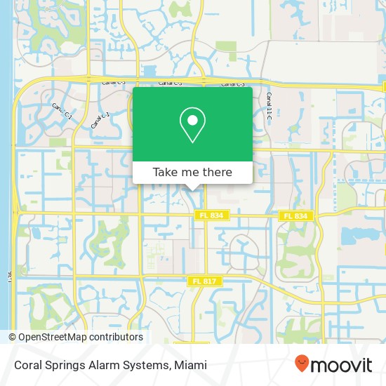 Coral Springs Alarm Systems map