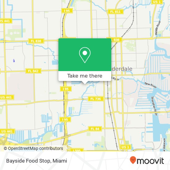 Bayside Food Stop map