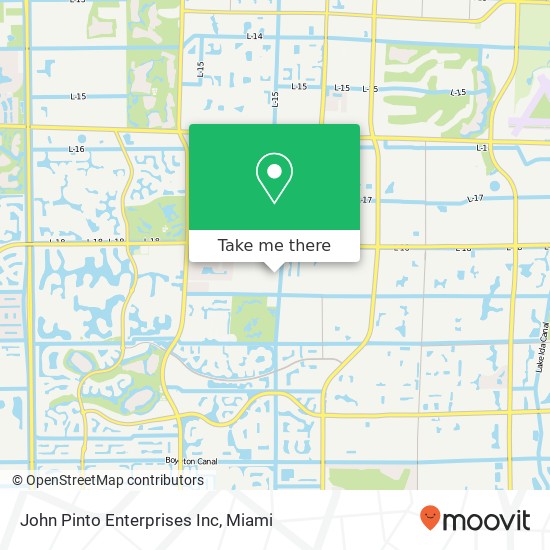 Mapa de John Pinto Enterprises Inc