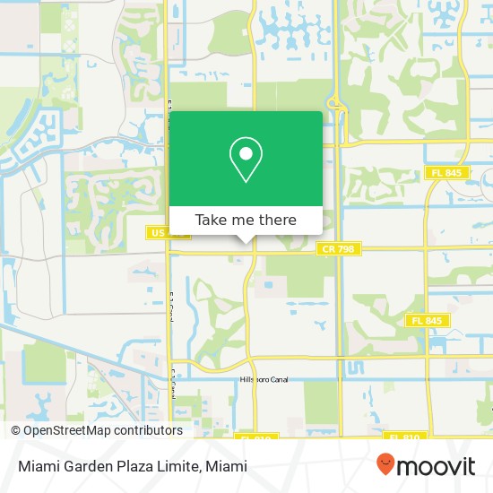 Miami Garden Plaza Limite map