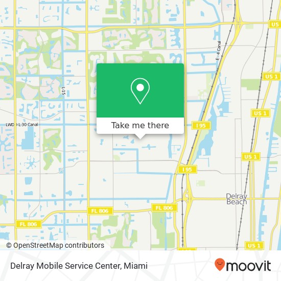 Mapa de Delray Mobile Service Center