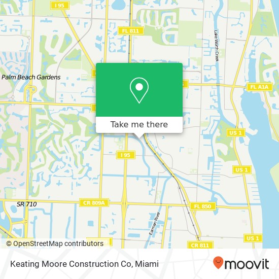 Mapa de Keating Moore Construction Co