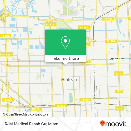 Mapa de RJM Medical Rehab Ctr