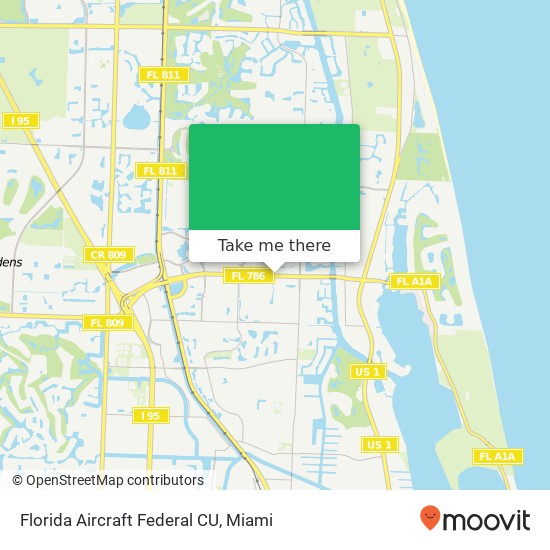Florida Aircraft Federal CU map