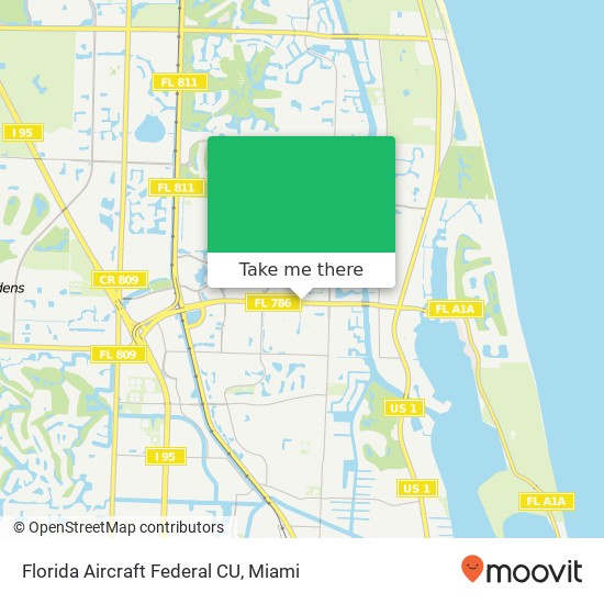 Mapa de Florida Aircraft Federal CU