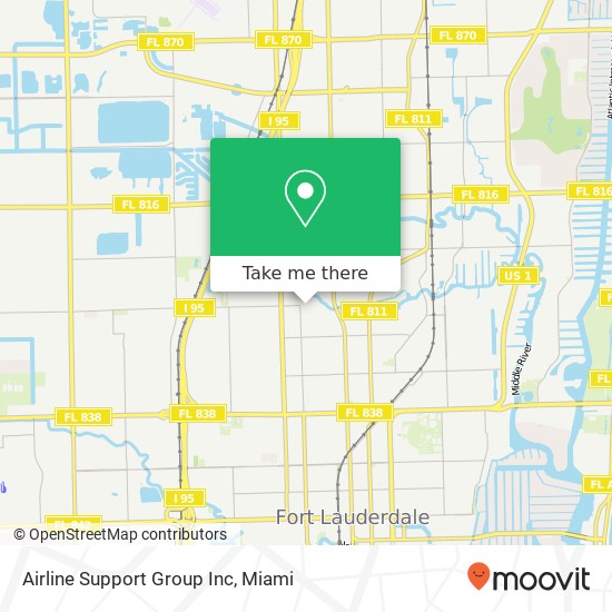 Mapa de Airline Support Group Inc