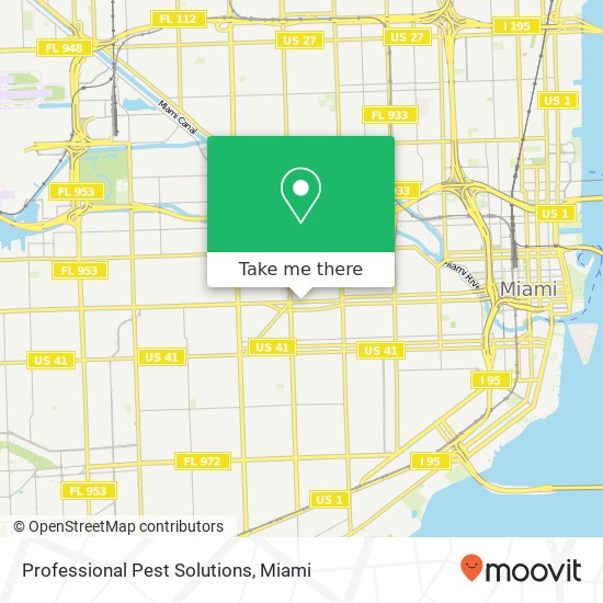 Professional Pest Solutions map
