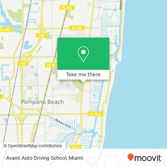 Avanti Auto Driving School map