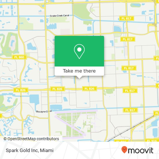 Spark Gold  Inc map