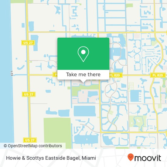 Mapa de Howie & Scottys Eastside Bagel