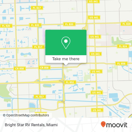 Bright Star RV Rentals map