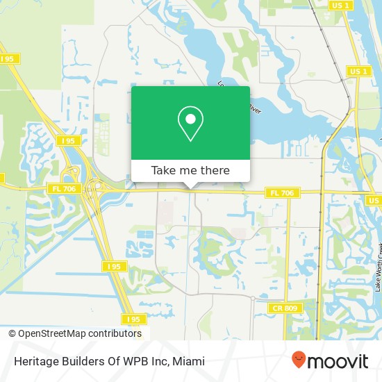 Heritage Builders Of WPB Inc map