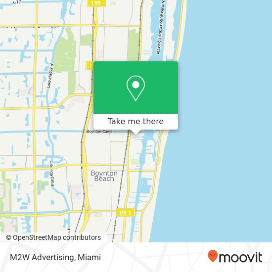 M2W Advertising map