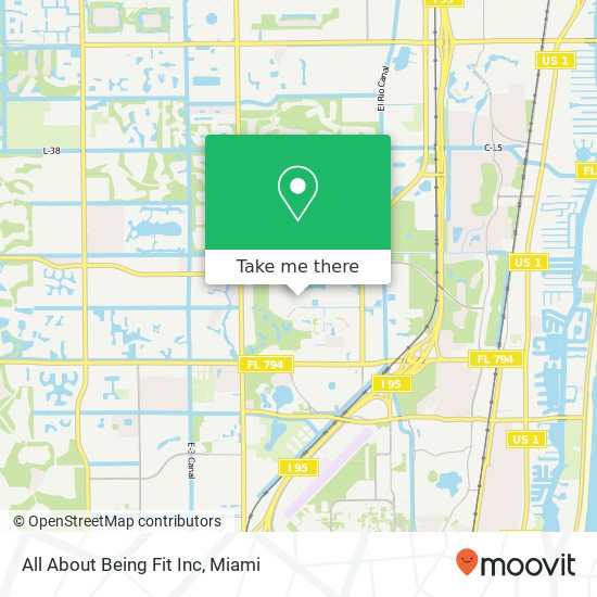 All About Being Fit Inc map