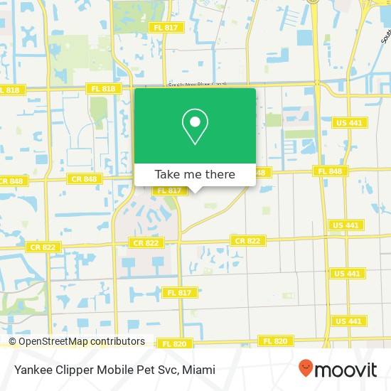 Mapa de Yankee Clipper Mobile Pet Svc