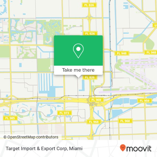 Mapa de Target Import & Export Corp
