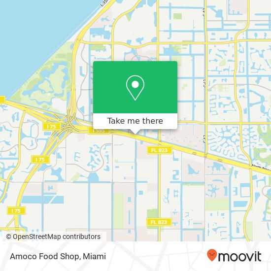 Amoco Food Shop map