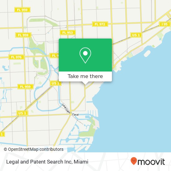 Mapa de Legal and Patent Search Inc