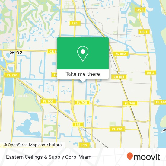 Eastern Ceilings & Supply Corp map