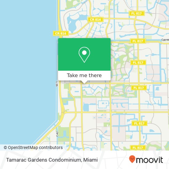 Tamarac Gardens Condominium map