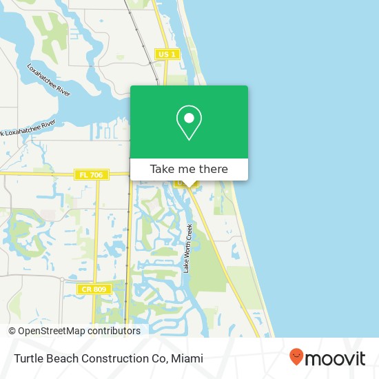 Turtle Beach Construction Co map