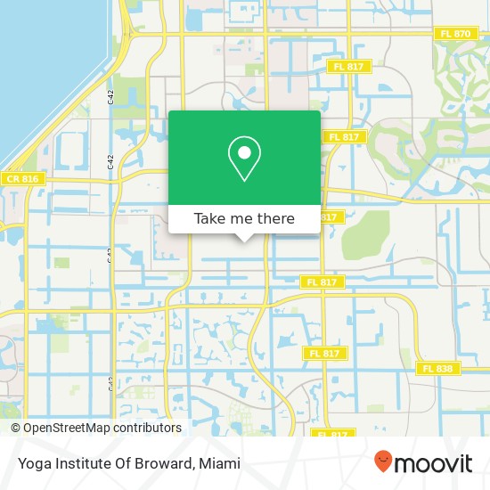 Yoga Institute Of Broward map