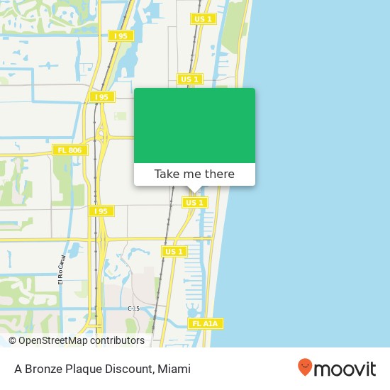 A Bronze Plaque Discount map