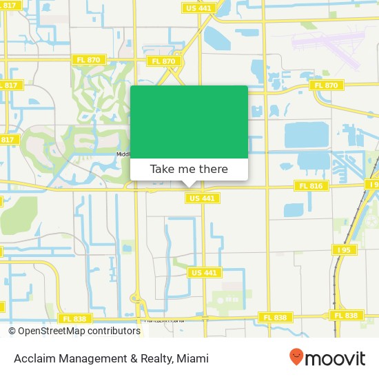 Acclaim Management & Realty map