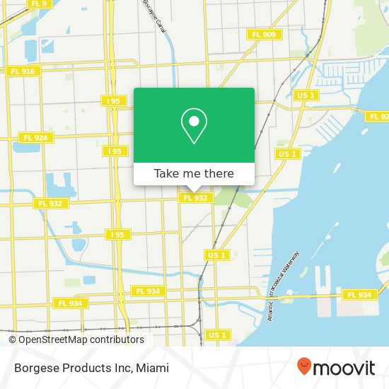 Mapa de Borgese Products Inc