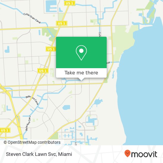 Steven Clark Lawn Svc map