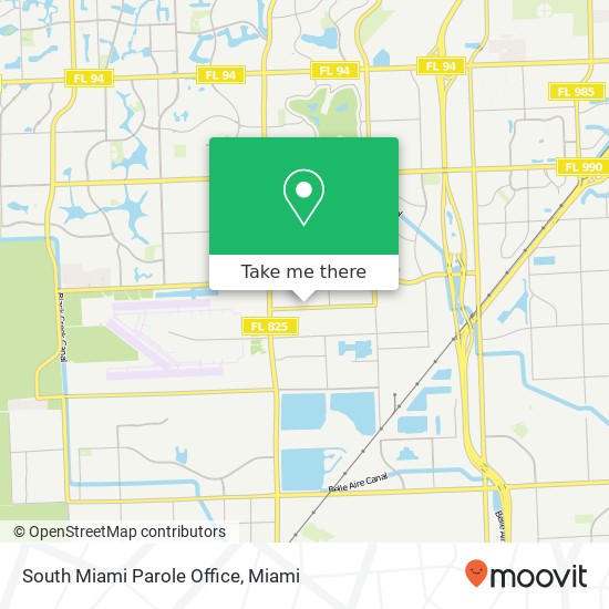 Mapa de South Miami Parole Office