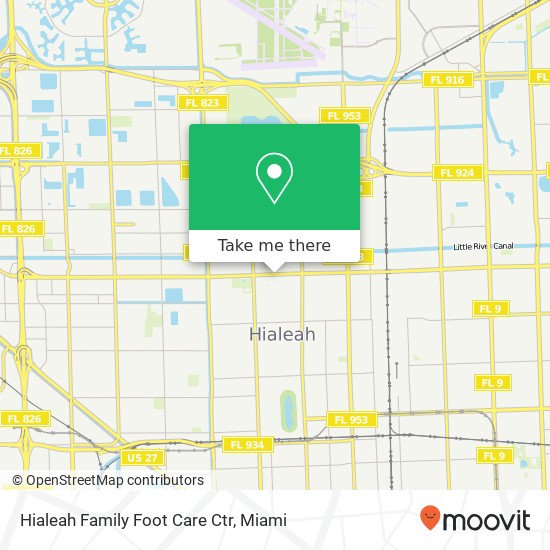Mapa de Hialeah Family Foot Care Ctr