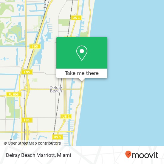 Mapa de Delray Beach Marriott