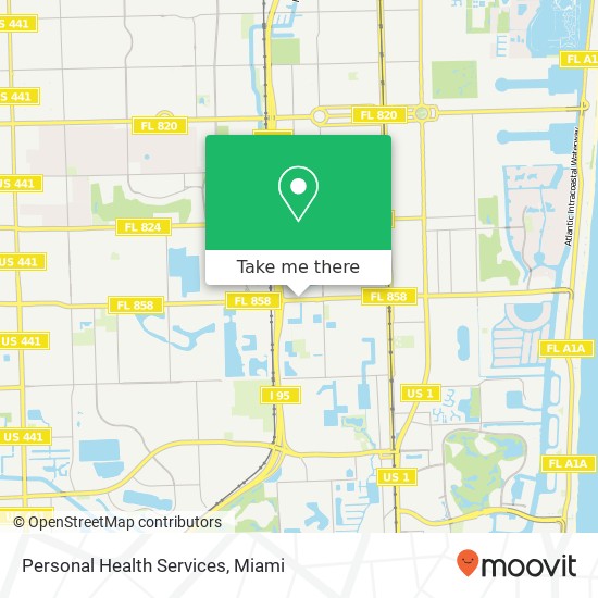 Personal Health Services map