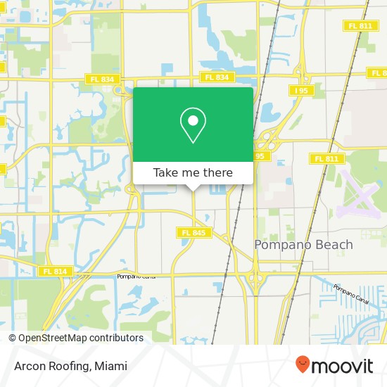 Arcon Roofing map