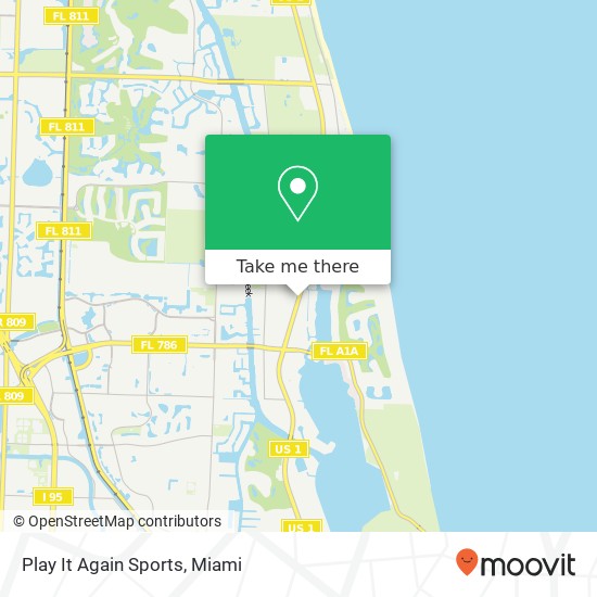 Mapa de Play It Again Sports