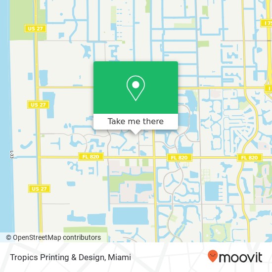 Tropics Printing & Design map