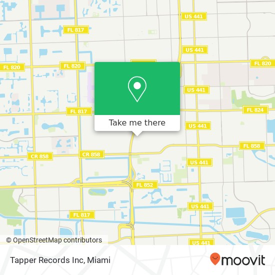Tapper Records Inc map