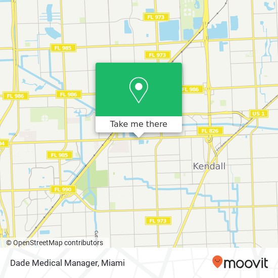 Dade Medical Manager map