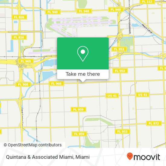 Quintana & Associated Miami map