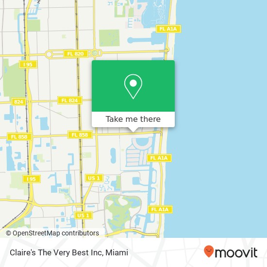 Mapa de Claire's The Very Best Inc