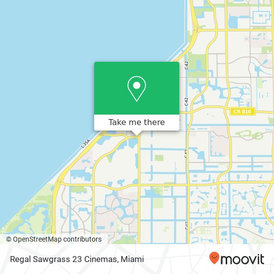Regal Sawgrass 23 Cinemas map
